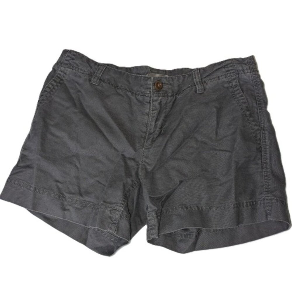The North Face Gray Shorts Cotton Linen Blend Women’s Size 6 Long Hiking